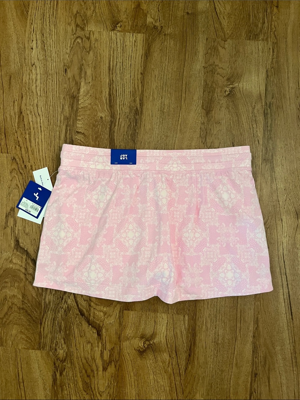 NWT JoyLab Washed Jersey Slit Skort Pink Bandana Print - Picture 12 of 14